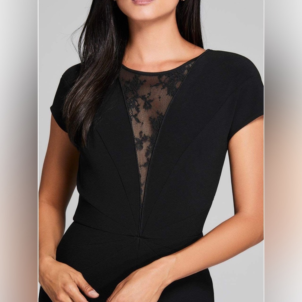 New RARE GUESS by Marciano Women's Vivid Lace Jumpsuit sz Small HOLIDAYS - Picture 2 of 6